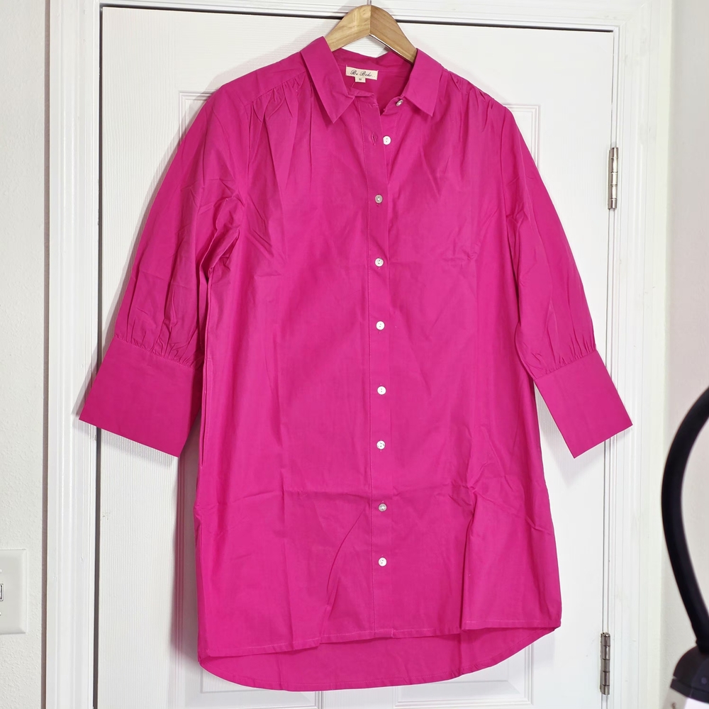 Be Boho Fuchsia Shirt Dress Size XS
